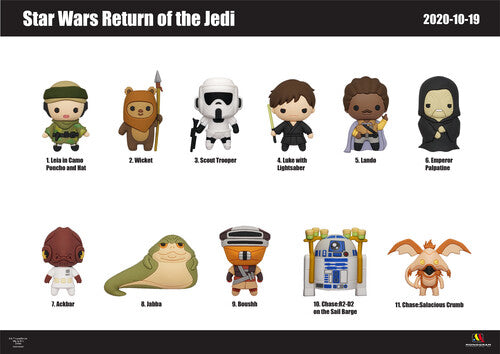 Star Wars Return Of Jedi 3d Foam Bag Clip Series 3 - Star Wars Return Of Jedi 3d Foam Bag Clip Series 3 - Collectibles