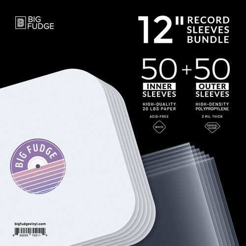 Big Fudge Bfsb12x50us 12in Slvs Bundle 50 Os 50 Is - Big Fudge Bfsb12x50us 12in Slvs Bundle 50 Os 50 Is - Bags/Sleeves