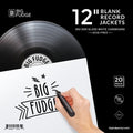 Big Fudge Bfrj-w-12x20us 12in Blank Jackets 20p Wh - Big Fudge Bfrj-w-12x20us 12in Blank Jackets 20p Wh - Bags/Sleeves