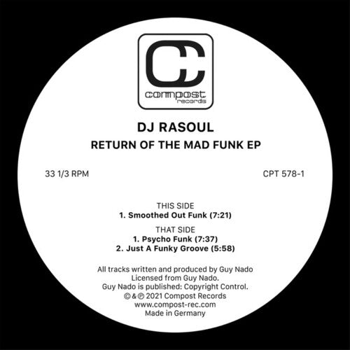 Dj Rasoul - Return Of The Mad Funk - Vinyl Record