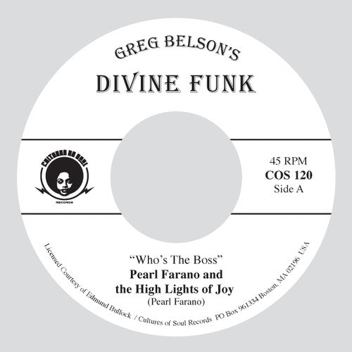 Farano,pearl & High Lights Of Joy / Jackson,zela - Who's The Boss / Days Are Just Like People - Vinyl Record