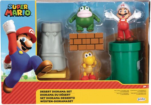 Jakks Pacific - Nintendo Mario 2-1/2in Desert Diorama Set Cs (net) - Collectibles