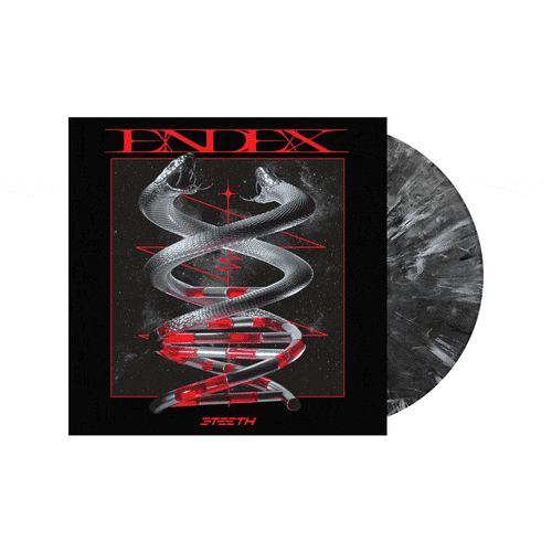 3TEETH - EndEx LP + Exclusive 12" x 12" Lenticular Insert (Limited Edition, Black & White Marble Vinyl) - Vinyl Record