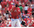 Burke Badenhop Cincinnati Reds Signed 8x10 Photo PSA