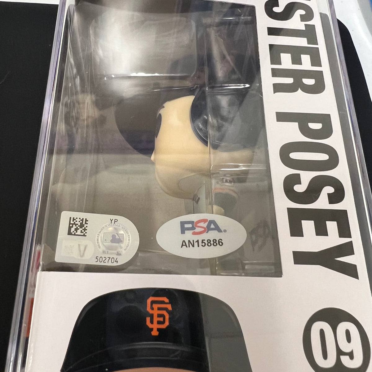 Buster Posey Signed Baseball #09 Funko Pop PSA Encapsulated Autographed