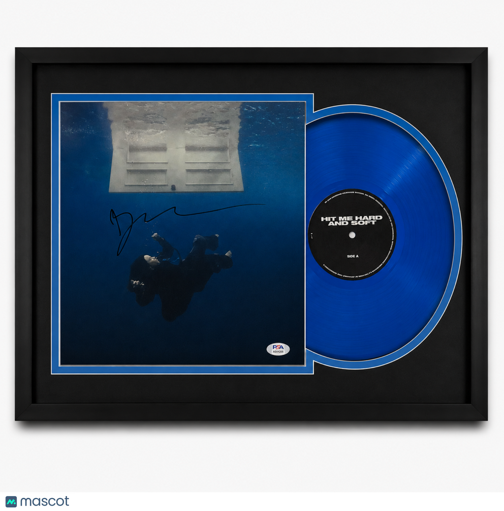 Billie Eilish Signed Hit Me Hard and Soft Framed Vinyl Album Insert PSA