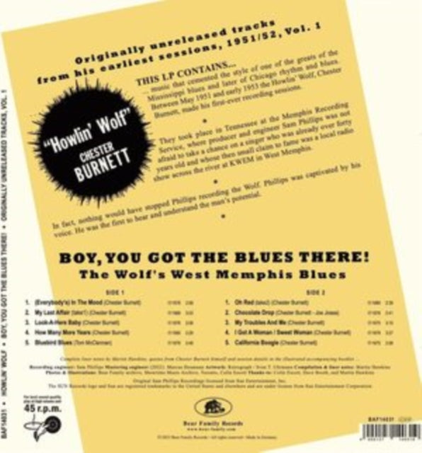 Boy, You Got The Blues There! Vol. 1: The Wolf's West Memphis Blues