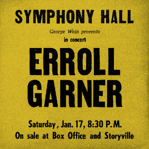 Garner,erroll - Symphony Hall Concert - Music CD