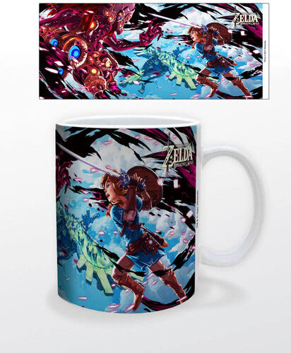 Zelda Botw Link Fights Guardian 11oz Mug - Zelda Botw Link Fights Guardian 11oz Mug - Novelties