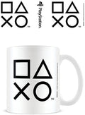 Playstation Shapes Black And White 11oz Mug - Playstation Shapes Black And White 11oz Mug - Novelties