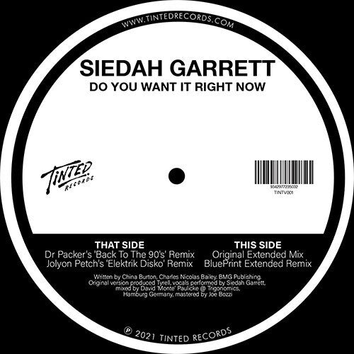 Garrett,siedah - Do You Want It Right Now 2021 Remixes - Vinyl Record