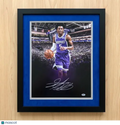 De'Aaron Fox Sacramento Kings Signed Basketball 16x20 Custom Framed Photo PSA