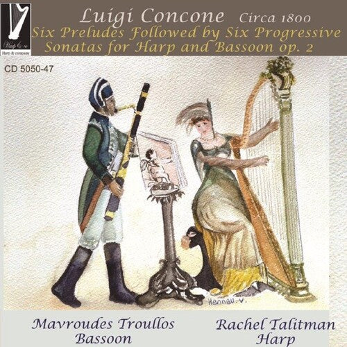 Concone / Talitman,rachel / Troullos,mavroudes - Luigi Concone: 6 Preludes / 6 Progressive Sonatas - Music CD