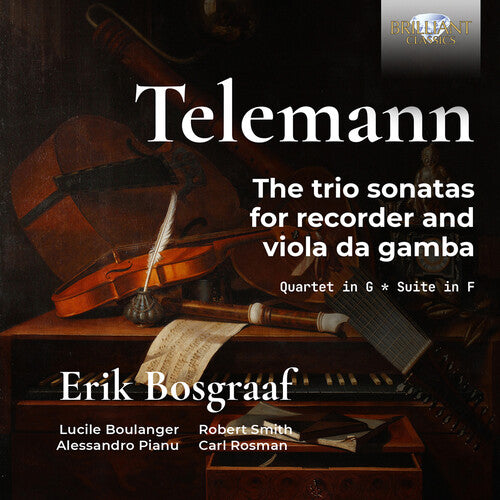 Telemann / Bosgraaf / Pianu - Trio Sonatas For Recorder - Music CD
