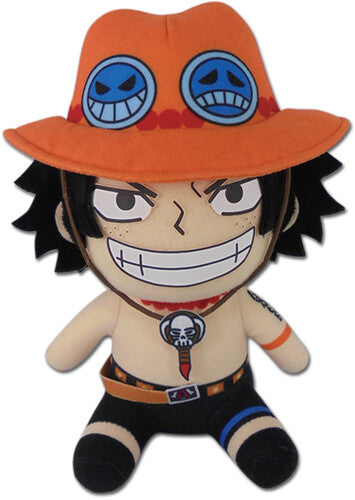 One Piece Ace Sitting Pose 7 Inch Plush - One Piece Ace Sitting Pose 7 Inch Plush - Collectibles