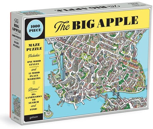 Galison / Jackson,sean - Big Apple 1000 Piece Maze Puzzle - Games