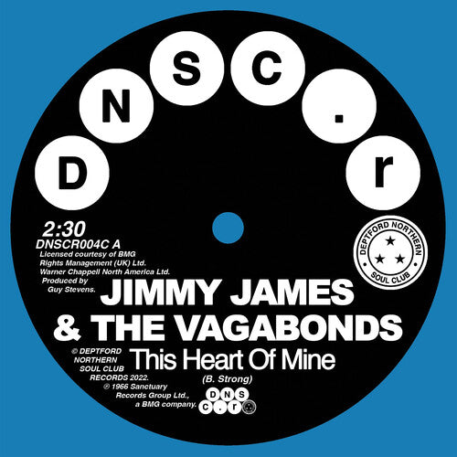 Jimmy James & The Vagabonds - This Heart Of Mine / Let Love Flow On (Blue)