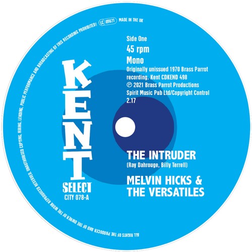Hicks,melvin & The Versatiles / Pinckney,clarence - Intruder / Just Outside Of Lonely - Vinyl Record