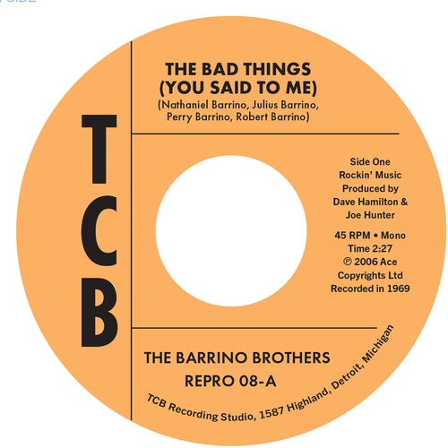 Barrino Brothers - Bad Things (you Said To Me)/just A Mistake - Vinyl Record