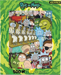 Rick & Morty Ricks & Mortys 500 Pc Puzzle - Rick & Morty Ricks & Mortys 500 Pc Puzzle - Games