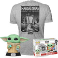 Funko Pop! & Tee: - Mando- Grogu W/cookie- S - Collectibles