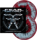 Fear Factory - Aggression Continuum [Red & Blue Swirl w/ Black Splatter]