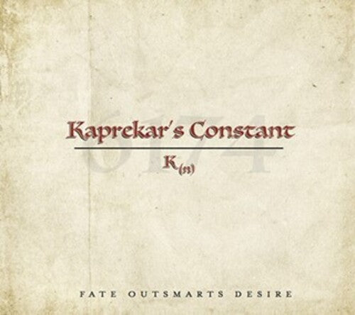 Kaprekar's Constant - Fate Outsmarts Desire - Music CD