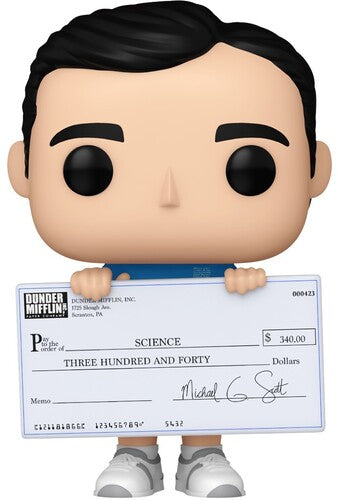 Funko Pop! Television: - The Office- Michael W/ Check - Collectibles