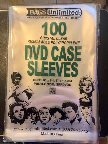 Bu Sppdvdr Dvd Cs Slv Re-seal 6x8.25 100ct 1.5m Cl - Bu Sppdvdr Dvd Cs Slv Re-seal 6x8.25 100ct 1.5m Cl - Bags/Sleeves