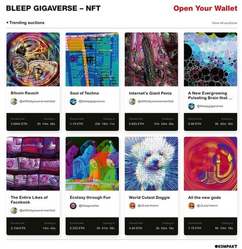 Bleep Gigaverse - Nft - Vinyl Record