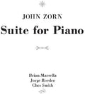 Zorn,john - Suite For Piano - Music CD