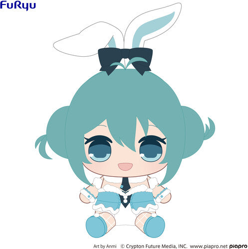 Furyu - Hatsune Miku Kyurumaru White Rabbit Plush - Collectibles