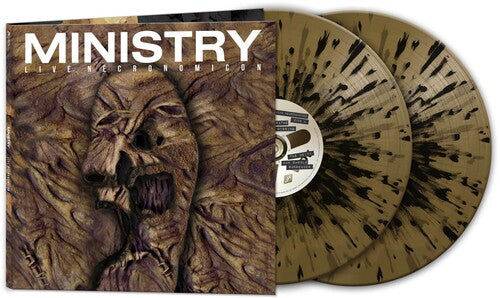 Ministry - Live Necronomicon - Black/gold Splatter