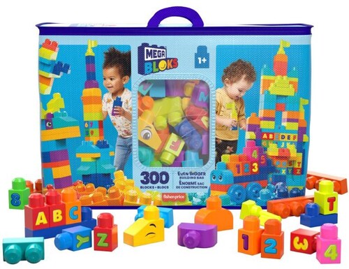 Mega Bloks - Even Bigger Building Bag 300 Pieces - Collectibles