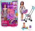 Barbie - Skipper Stroller Playset Brunette And Purple Hair - Collectibles