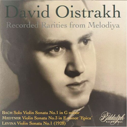 Oistrakh,david - David Oistrakh Plays Bach Medtner & Levina - Music CD