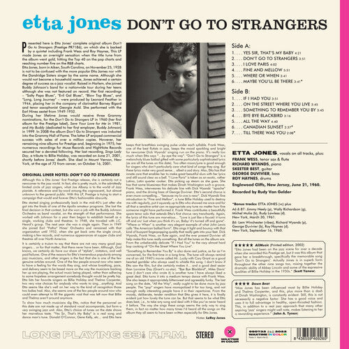 Etta Jones - Don't Go To Strangers - 180-Gram Pink