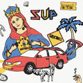 Sup - Half Red / Half Blue (Blue) [Colored Vinyl] (Red) Vinyl Record