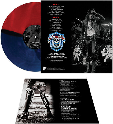 L.A. Guns - Covered In Guns - Red & Blue