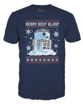 Funko Boxed Tee: - Star Wars Holiday- R2d2 Snowman- M - Collectibles