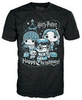 Funko Boxed Tee: - Harry Potter Holiday- Ron, Hermione, Harry- L - Collectibles