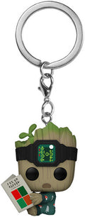 Funko Pop! Keychain: - I Am Groot - Groot Shorts Pjs W/ Book - Collectibles