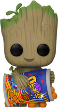 Funko Pop! Marvel: - I Am Groot - Groot Shorts W/ Cheese Puffs - Collectibles
