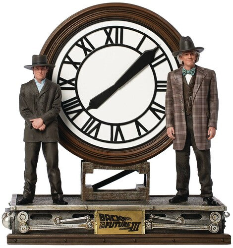 Iron Studios - Marty And Doc At The Clock - Back To The Future - - Collectibles