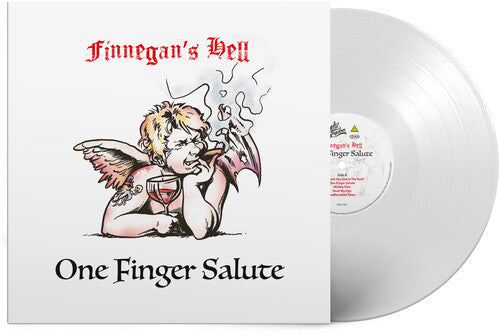 Finnegans Hell - One Finger Salute - White - Vinyl Record
