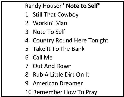 Randy Houser - Note to Self - Smokey Clear