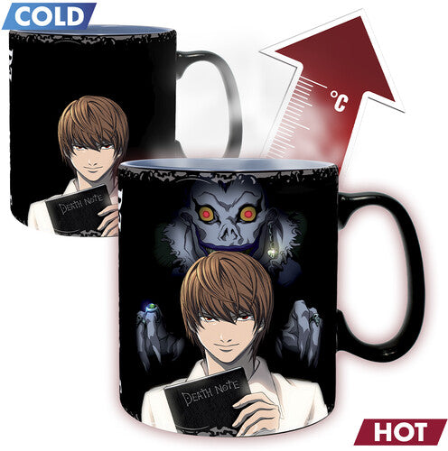 Heat Change Mug (460ml) - Death Note - Mug Heat Change - 460 Ml - Kira & L - Novelties