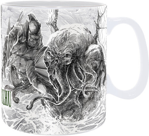 Mug (460ml) - Cthulhu - Cthulhu Attacks Mug 16 Oz. - Novelties