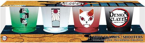 Shot Glass Set - Demon Slayer - Tanjiro 4-pc. Shot Glass Set - Special Products