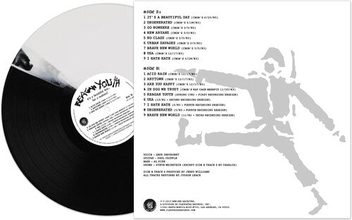 Reagan Youth - IT'S A BEAUTIFUL DAY...FOR A MATINEE! - BLACK AND WHITE SPLIT COLOR